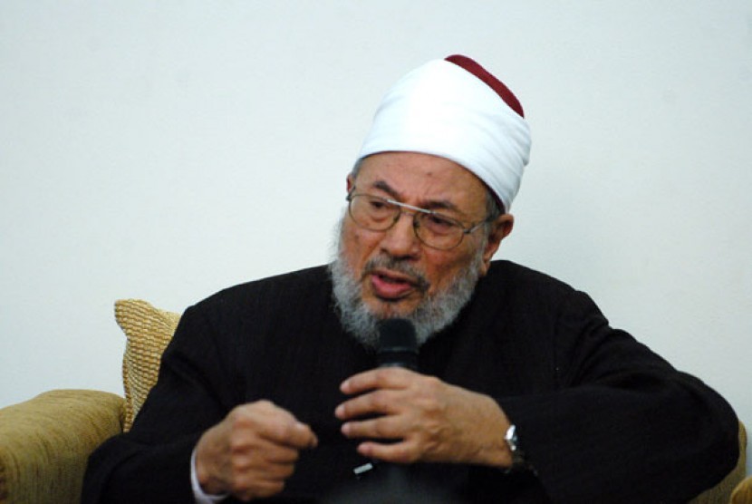 Dr Yusuf al-Qaradawi, ulama kharismatik yang meninggal dunia pada usia 96 pada hari Senin (26/9/2022).