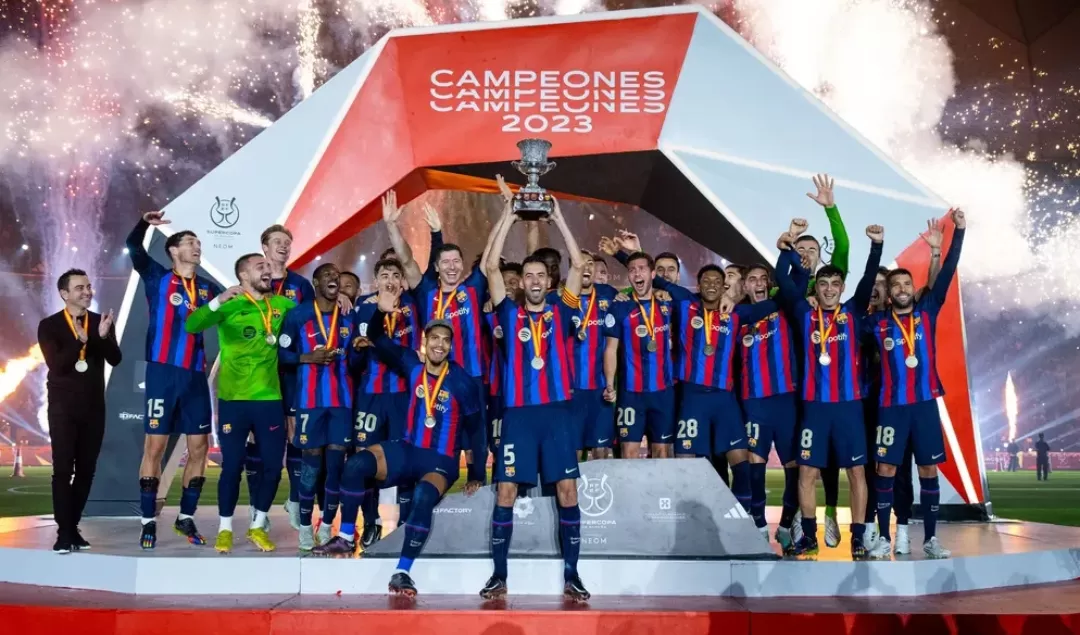 Barcelona berhasil merengkuh gelar juara Piala Super Spanyol 2022/2023