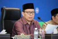 Foto. Muhammad Suyuti Sekretaris PP Muhammadiyah Mengumumkan 1 Ramadhan Jatuh Pada Tanggal 23 Maret 2023