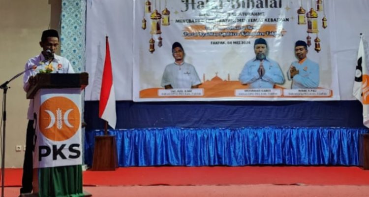 Sambutan Ketua Panitia Dawir, S.PdI saat kegiatan Halal Bi Halal Sabtu, 4 Mei 2024