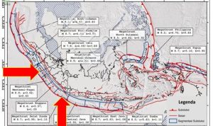 Foto: Peta Megathrust Ancam RI. (Dok. BMKG)