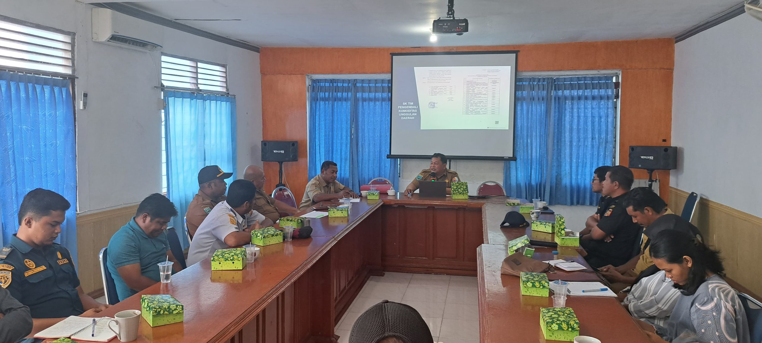 Foto. Rapat Konsolidasi Dinas Perkebunan bersama stakeholder terkait dalam upaya ekspor pala di akhir 2024