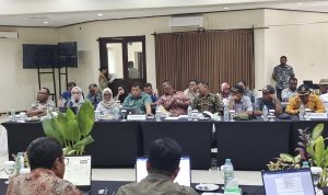 Widhi Asmoro Jati, ST., MT., dalam kegiatan pembahasan Adendum dokumen Analisis Dampak Lingkungan (AMDAL) milik PT Rimbun Sawit Papua (ANDAL-RKL-UPL) yang berlangsung di Hotel Grand Papua Fakfak, Kamis (24/4/2025).