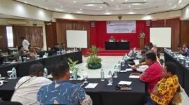 Widhi Asmoro Jati, ST., MT. Menyampaikan Kehadiran pabrik pengolahan sawit di Bomberay dan Tomage menjadi pusat pengembangan sawit di Papua Barat.