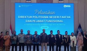 Pelantikan Direktur Politeknik Negeri Fakfak Periode 2025 - 2029 Muhammad Nur, S.IP., M.Si.