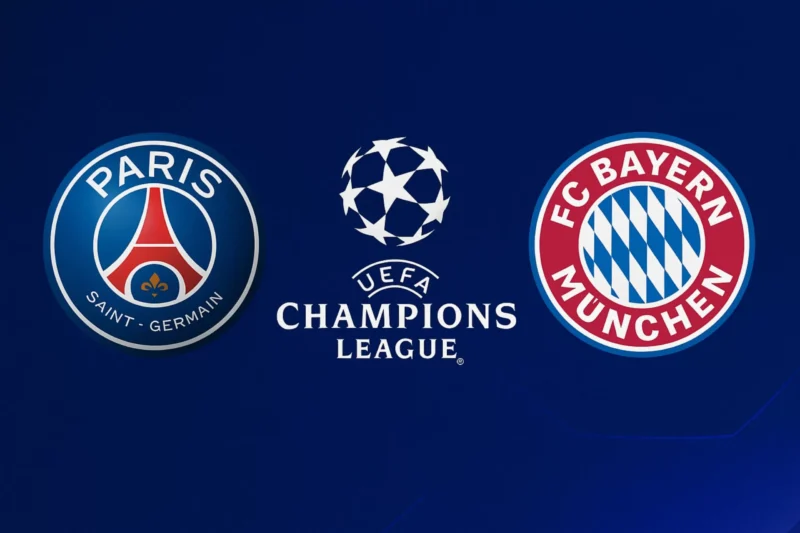 Foto. Laga Liga Champions antara PSG dan Bayern Munchen.