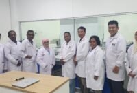 Sejumlah Staf Dinas Perkebunan melakukan kunjungan belajar dan pendalaman sistem pengawasan serta pengujian mutu pala di kawasan riset nasional Cibinong, Jawa Barat