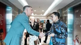 Menteri Kebudayaan RI, Fadli Zon, menggelar pertemuan bilateral dengan Duta Besar Republik Federal Jerman untuk Indonesia, Ralf Beste, di Kantor Kementerian Kebudayaan, Jakarta, Selasa (24/02/2026). 