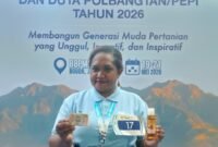 Mega Kapaur berhasil menembus seleksi nasional Young Ambassador Agriculture, Duta Brigade Pangan, dan Duta Polbangtan/PEPI Tahun 2026.