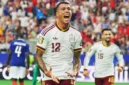 Selebrasi Pedro Porro saat mencetak gol kedua bagi spanyol (foto : Jawa Pos)